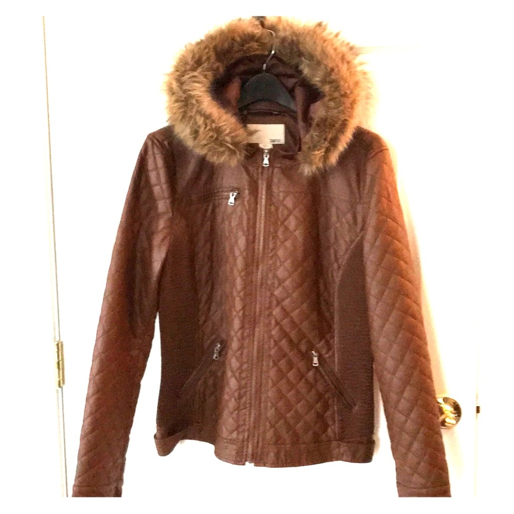 Light Jacket with Faux Fur Hood